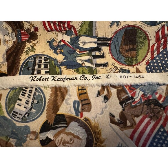 Robert Kaufman Patriotic Fabric DT 1454 44" x 341" Quilting New Americana USA - Picture 8 of 9